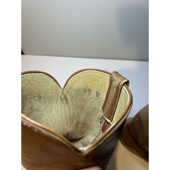 Amazonas Vintage Brown Leather Cowboy Boots Mens Size 10 Western - Picture 7 of 8